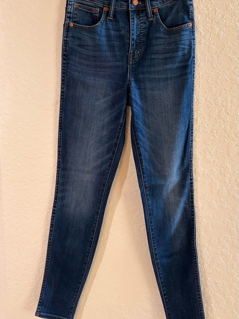 Madewell 10” high-rise Women's dark Blue washed Skinny Jeans size 26T